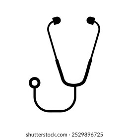 Icono de estetoscopio Vector, fonendoscopio ilustración de estilo de moda para Web y App.. eps