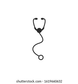 Stethoscope Icon vector sign isolated for graphic and web design. Stethoscope symbol template color editable on white background.