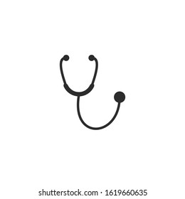 Stethoscope Icon vector sign isolated for graphic and web design. Stethoscope symbol template color editable on white background.