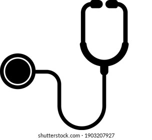 stethoscope icon vector sign isolated for graphic and web design. stethoscope symbol template. White background.