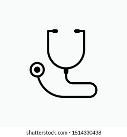 Stethoscope Icon - Vector, Sign and Symbol for Design, Presentation, Website or Apps Elements.