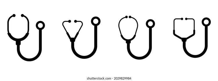 stethoscope icon vector sign symbol