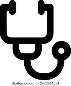 Stethoscope icon, Vector Sign or Symbol