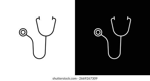 Icono de estetoscopio símbolo de signo de Vector