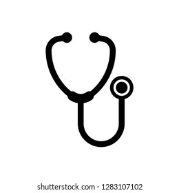 stethoscope icon vector symbol