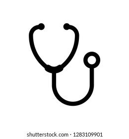 Stethoscope icon vector symbol