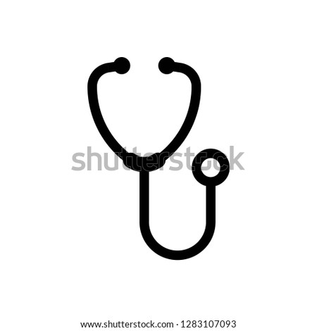 stethoscope icon vector symbol