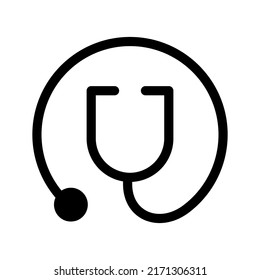 Ilustración de diseño de símbolos vectores de iconos de estetioscopio