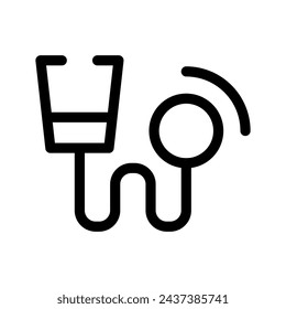 Stethoskop-Symbol-Vektor-Symbol-Design-Illustration