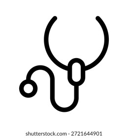 Ilustración de diseño de símbolo de Vector de icono de estetoscopio