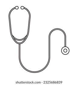stethoscope icon vector template illustration logo design