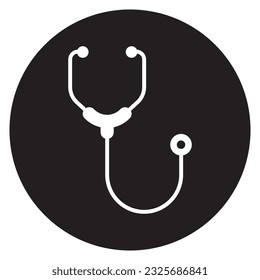 Stethoskop-Symbol, Vektorgrafik-Logo-Design