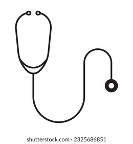 stethoscope icon vector template illustration logo design