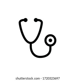 stethoscope icon vector trendy design