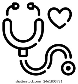 Stethoscope icon for web, app, infographic, etc