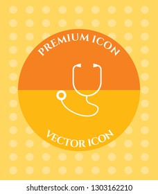 Stethoscope Icon for Web. Application, Software & Graphic Design.