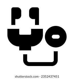 stethoscope icon for your website, mobile, presentation, and logo design.