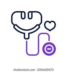 icono del estetoscopio para tu sitio web, móvil, presentación y diseño de logotipo.