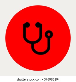 Stethoscope icon.Medical Icons. Vector illustration.