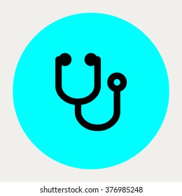 Stethoscope icon.Medical Icons. Vector illustration.