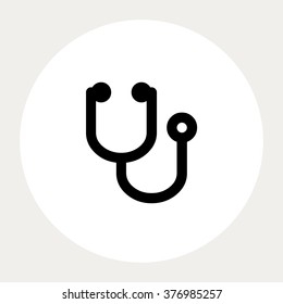 Stethoscope icon.Medical Icons. Vector illustration.