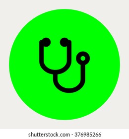 Stethoscope icon.Medical Icons. Vector illustration.
