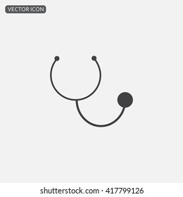Stethoscope Icon.Vector Stethoscope Sign.