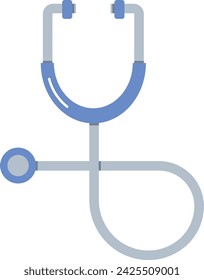 Stethoscope illustration with flat design style