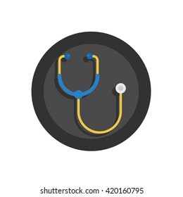 Stethoscope Illustration - Flat Icon
