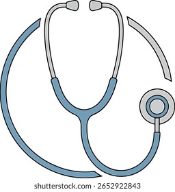 Stethoscope Illustration in Medical Environment for Health Awareness