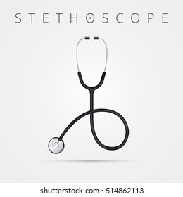 Stethoscope. Illustration on white background. Vector.