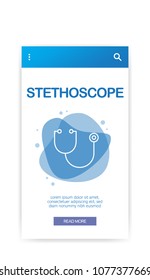STETHOSCOPE INFOGRAPHIC ICON