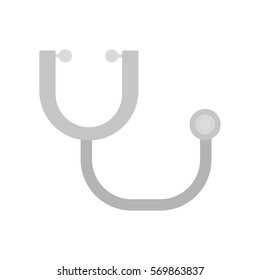 stethoscope instrument heart examination vector illustration eps 10