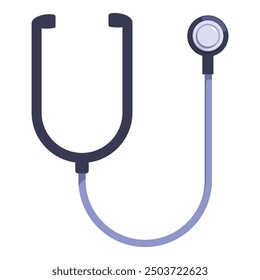 Stethoscope instrument for measuring and checking, an icon of healthcare and medical tools