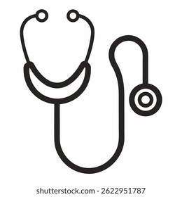 stethoscope line art vector art 
