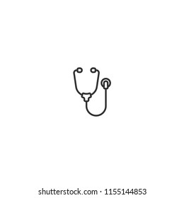 stethoscope line icon