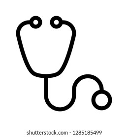 stethoscope line icon