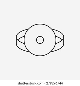 Stethoscope line icon