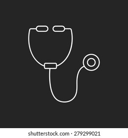 Stethoscope line icon