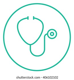 Stethoscope-Zeilensymbol.