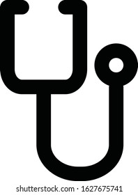 stethoscope line icon for medical and checkup