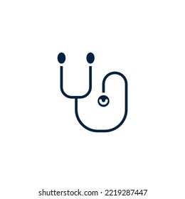 Stethoscope line icon. Simple element illustration. Stethoscope concept outline symbol design.