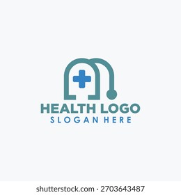 Stethoskop Logo Konzept Vektor, medizinisches Symbol Design Vorlage