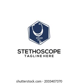 Stethoscope logo concept vector. Stethoscope logo template vector