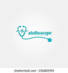 stethoscope logo , creative vector icon design, illustration element.