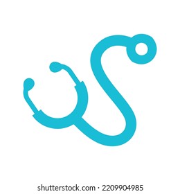 Diseño del logotipo de Stethoscope con letra S