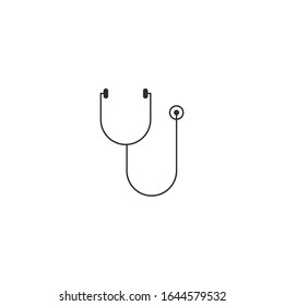 Stethoscope logo design - vector