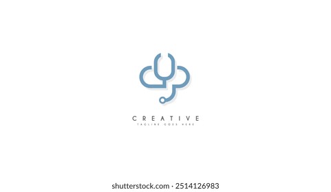 stethoscope logo healthcare and medical design vector illustration