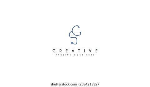stethoscope logo healthcare and medical design vector illustration