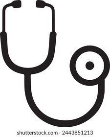stethoscope logo, medical logo icon